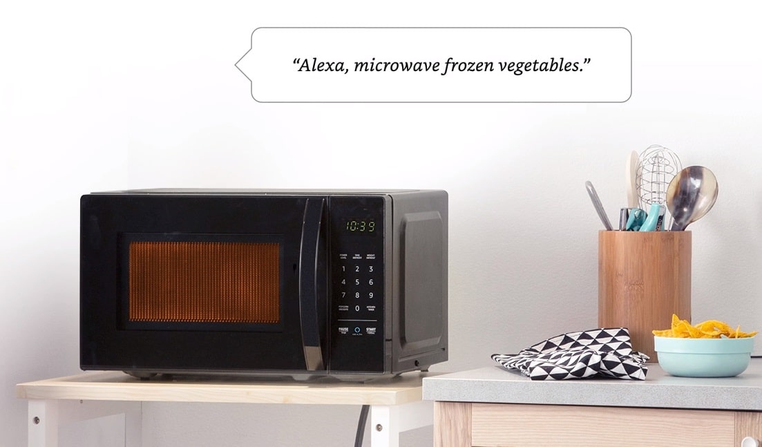 An Alexa microwave